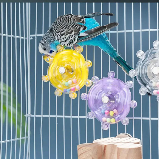 🔥Best Seller-Last Day Sale 50% OFF🔥🌟 Smart Bird Foraging Toy: Rotating Treat Dispenser for Parrots 🦜